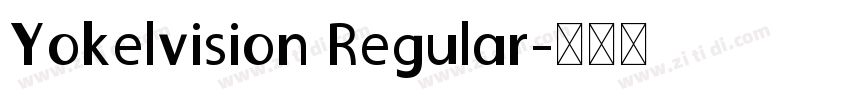 Yokelvision Regular字体转换